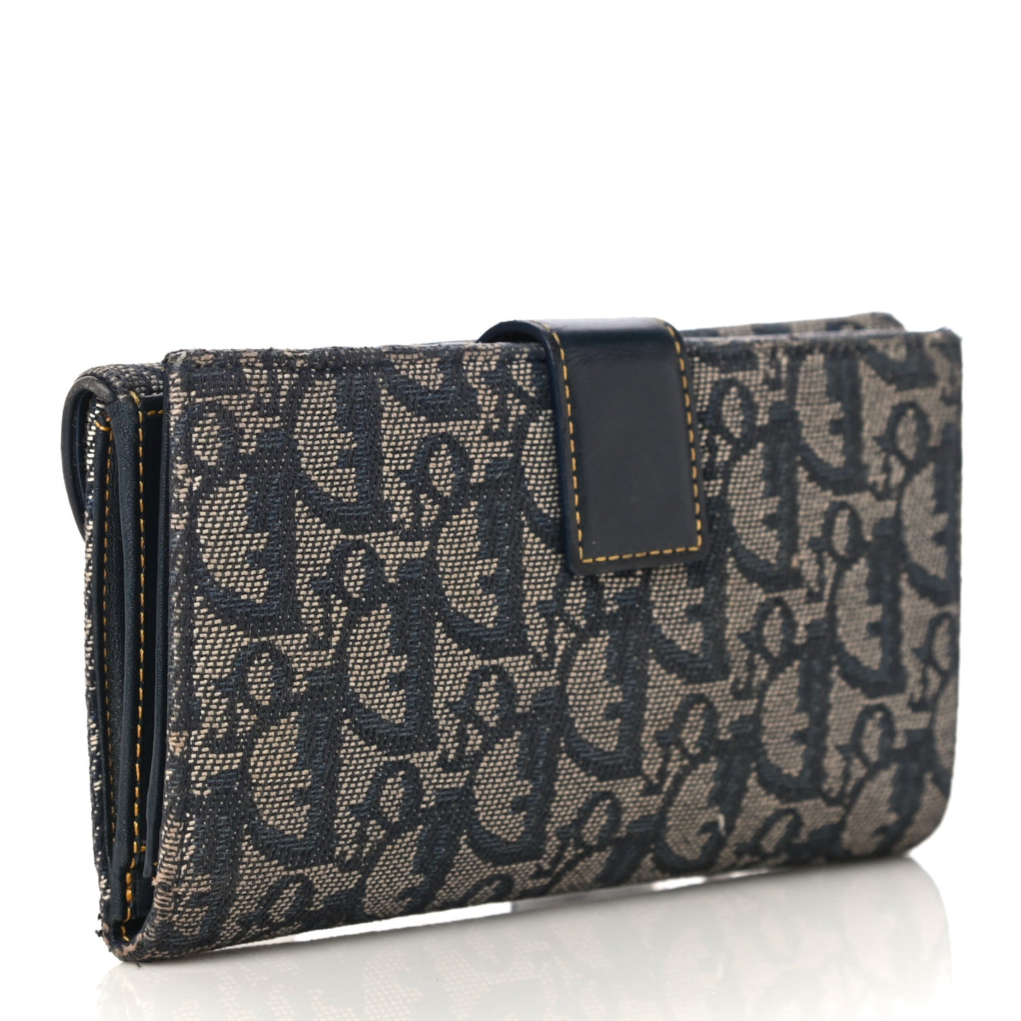 Monogram Saddle Wallet Navy
