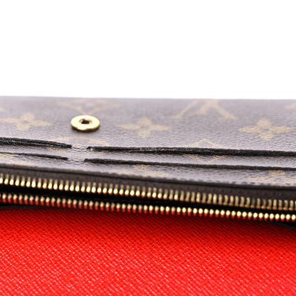 Louis Vuitton Monogram Bloom Flower Emilie Wallet Coquelicot 10 of 13