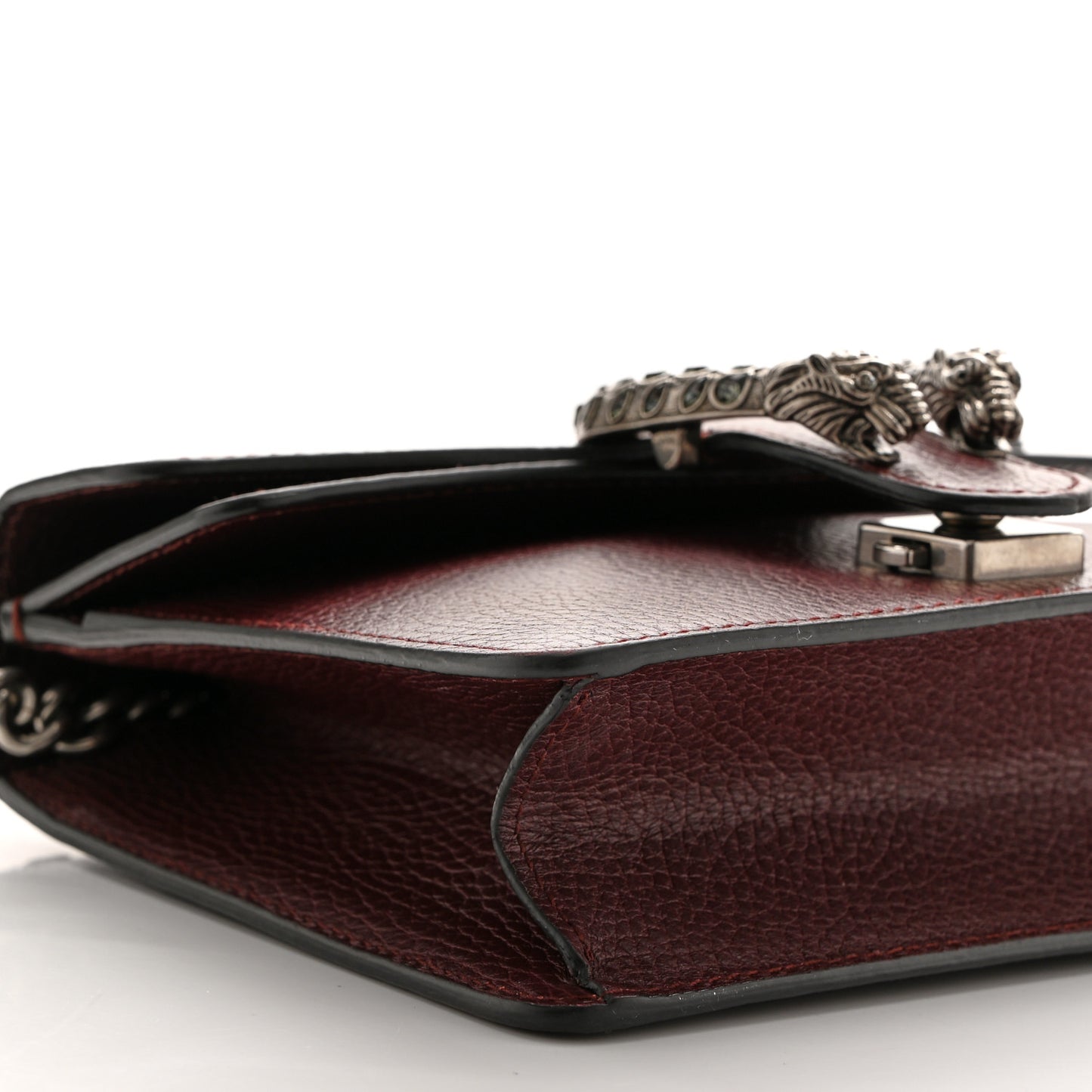 Dollar Calfskin Crystal Mini Dionysus Shoulder Bag Vintage Bordeaux