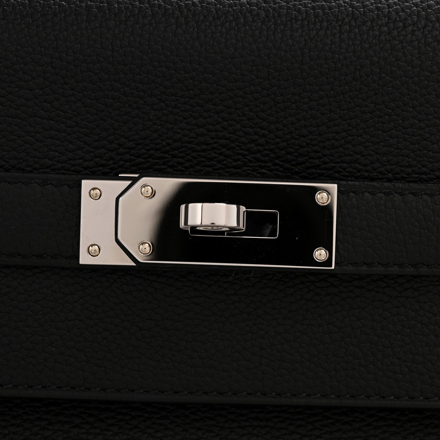Hermes Togo Maxi Kelly Retourne 42 Black 11 of 11