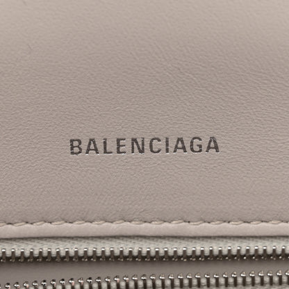 Balenciaga Shiny Calfskin Crocodile Embossed Small Hourglass Top Handle Bag Cold Beige 6 of 14