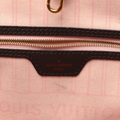Louis Vuitton Damier Ebene Neo Neverfull MM Rose Ballerine 6 of 13