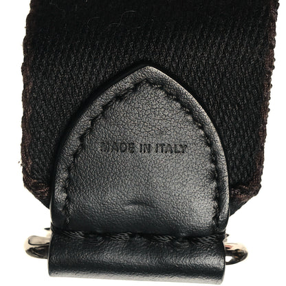 Fendi Ribbon Vitello Century FF Striped Strap You Black Tobacco 6 of 6