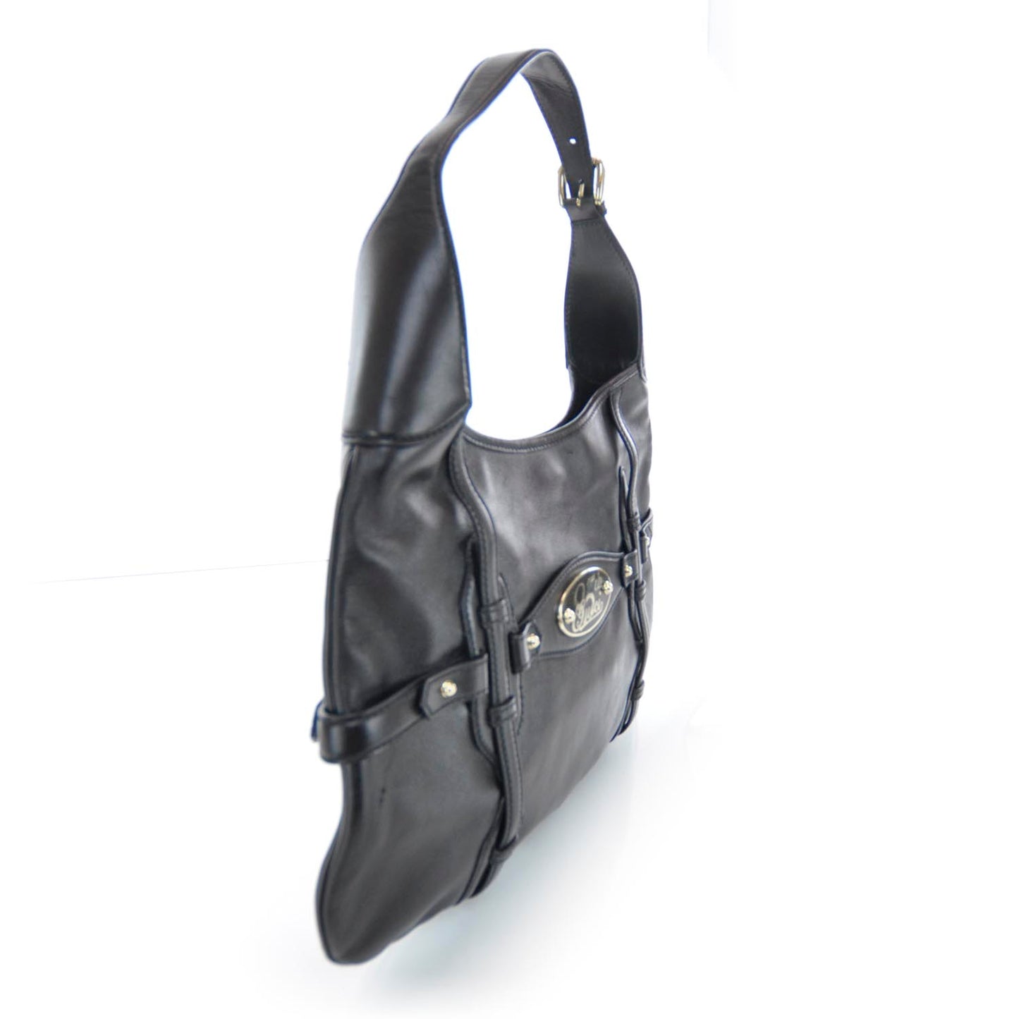 Leather Horsebit 85th Anniversary Hobo Black