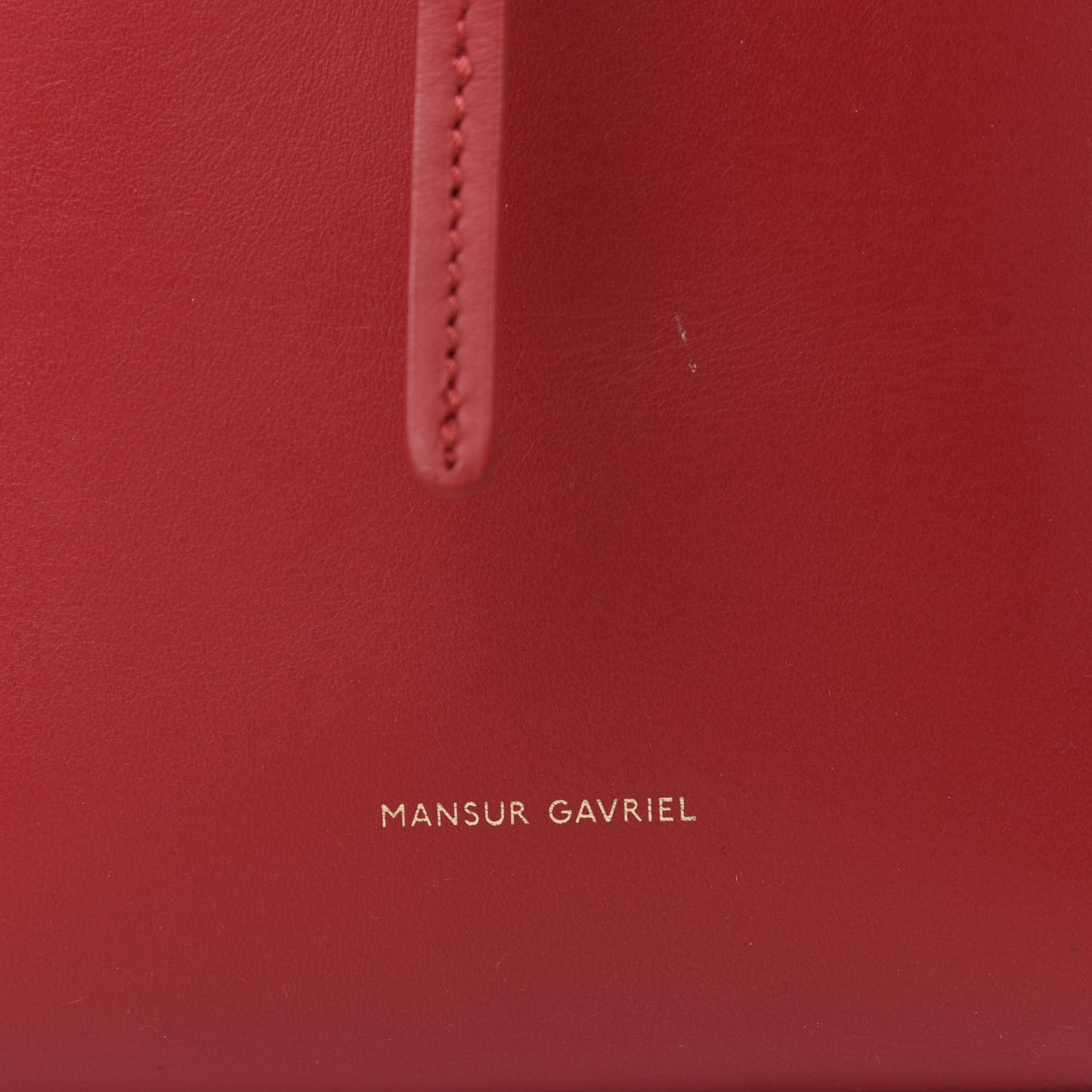 Calfskin Mini Bucket Bag Flamma