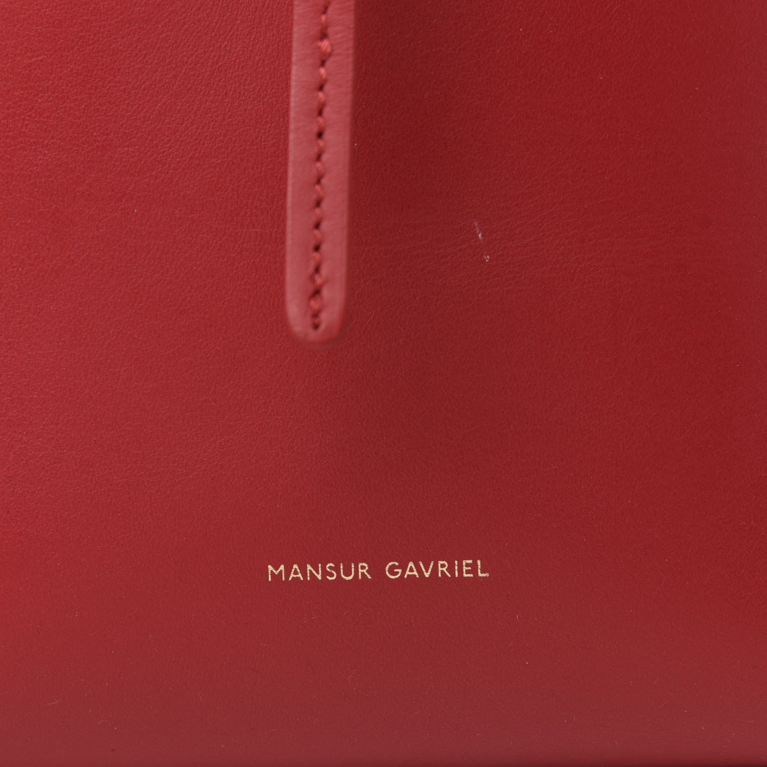 Mansur Gavriel Calfskin Mini Bucket Bag Flamma 9 of 11