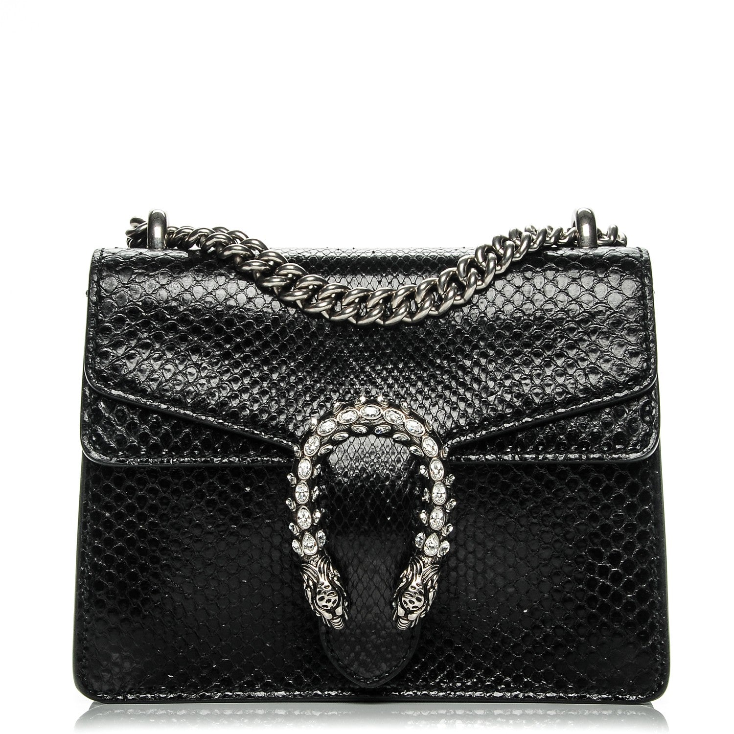Gucci Python Mini Dionysus Shoulder Bag Black 1 of 13