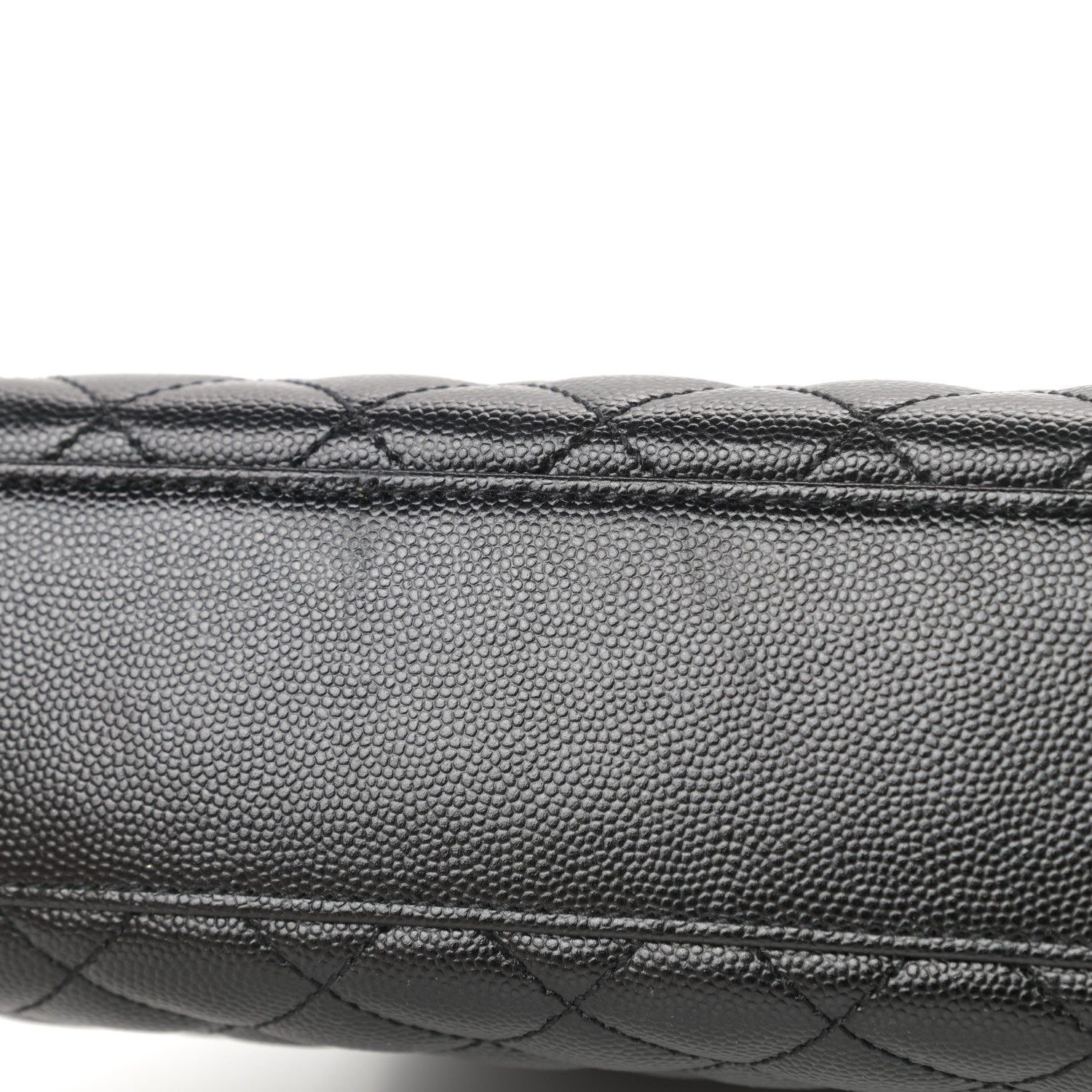 Saint Laurent Grain De Poudre Textured Mixed Matelasse Large Triquilt Monogram Monochrome Satchel Black 12 of 13