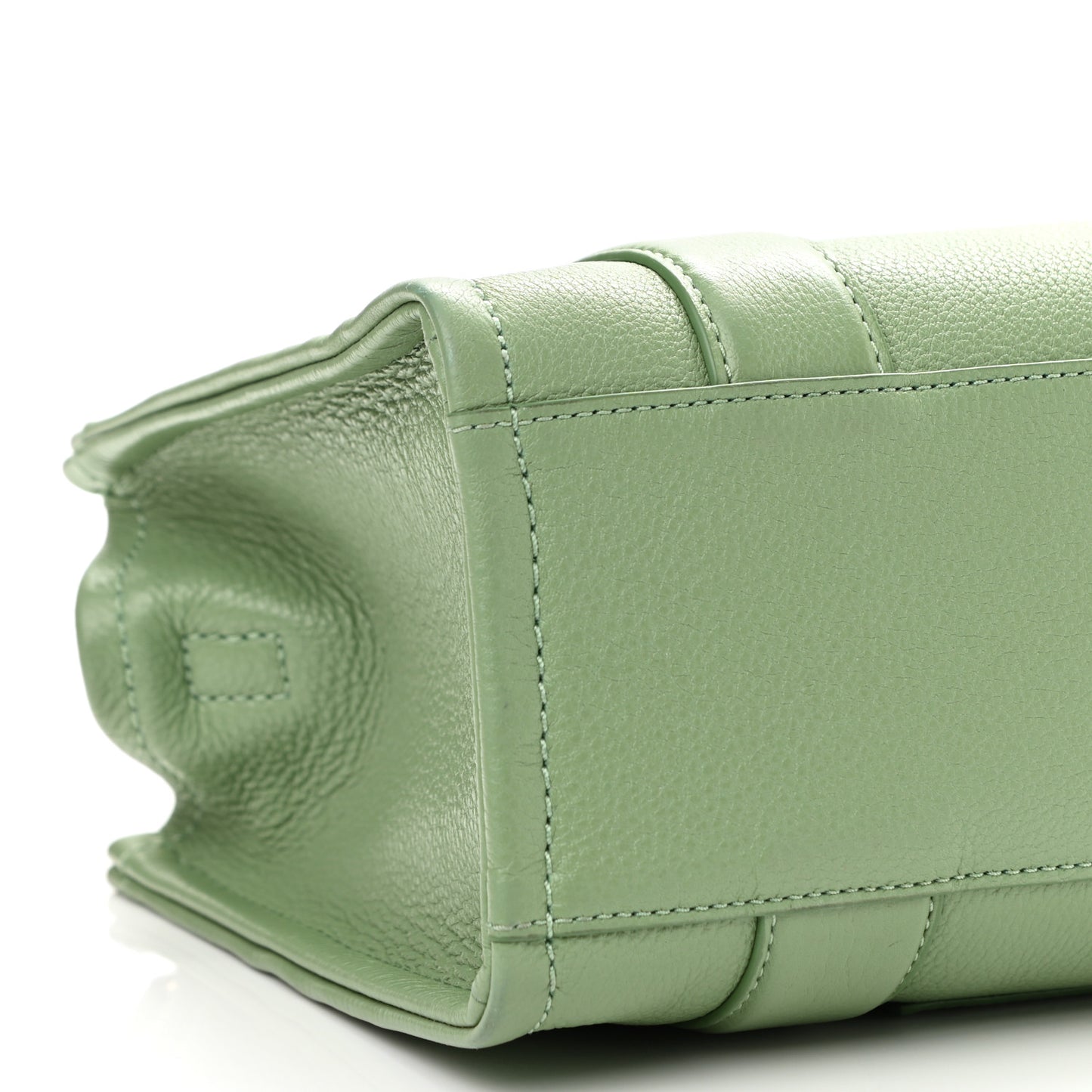 Grained Calfskin Small The Tote Bag Aspen Green
