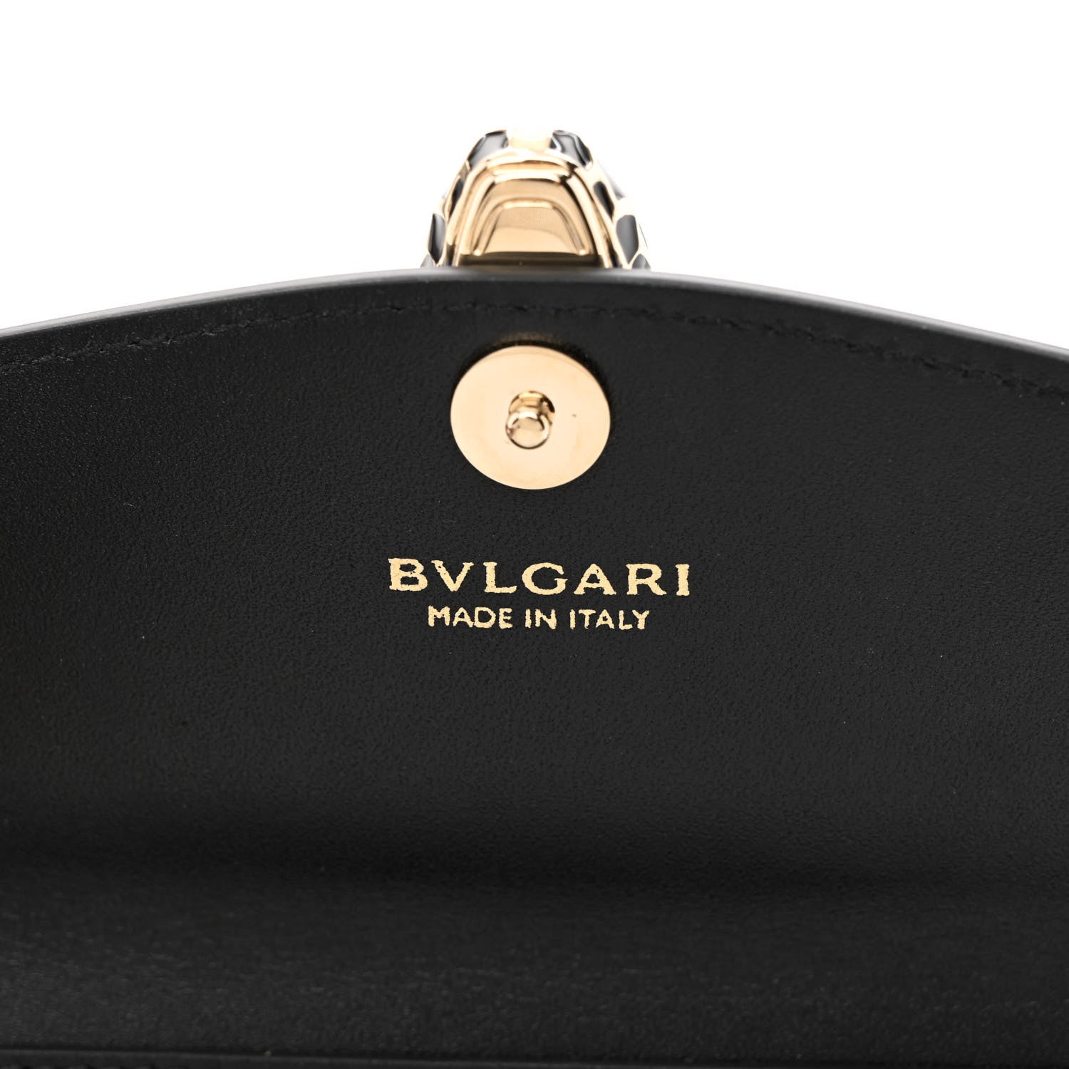 Bulgari Metallic Serpenti Forever Chain Wallet Dark Blue 6 of 11