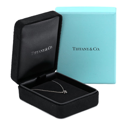 Tiffany Platinum Diamond .12ct Solitaire Pendant Necklace 6 of 6