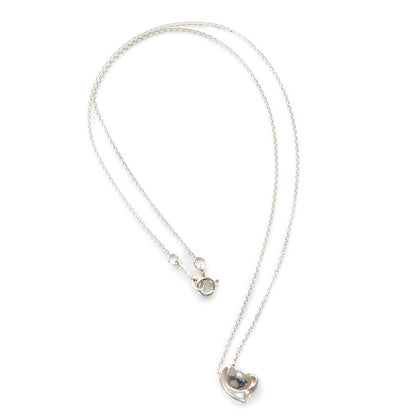Tiffany Sterling Silver Elsa Peretti Full Heart Pendant Necklace 1 of 5