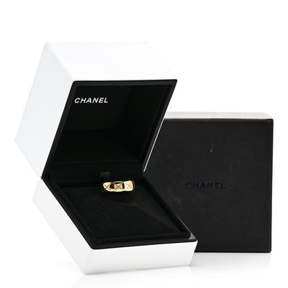 Chanel 18K Yellow Gold Small Coco Crush Ring 58 8.5 6 of 6