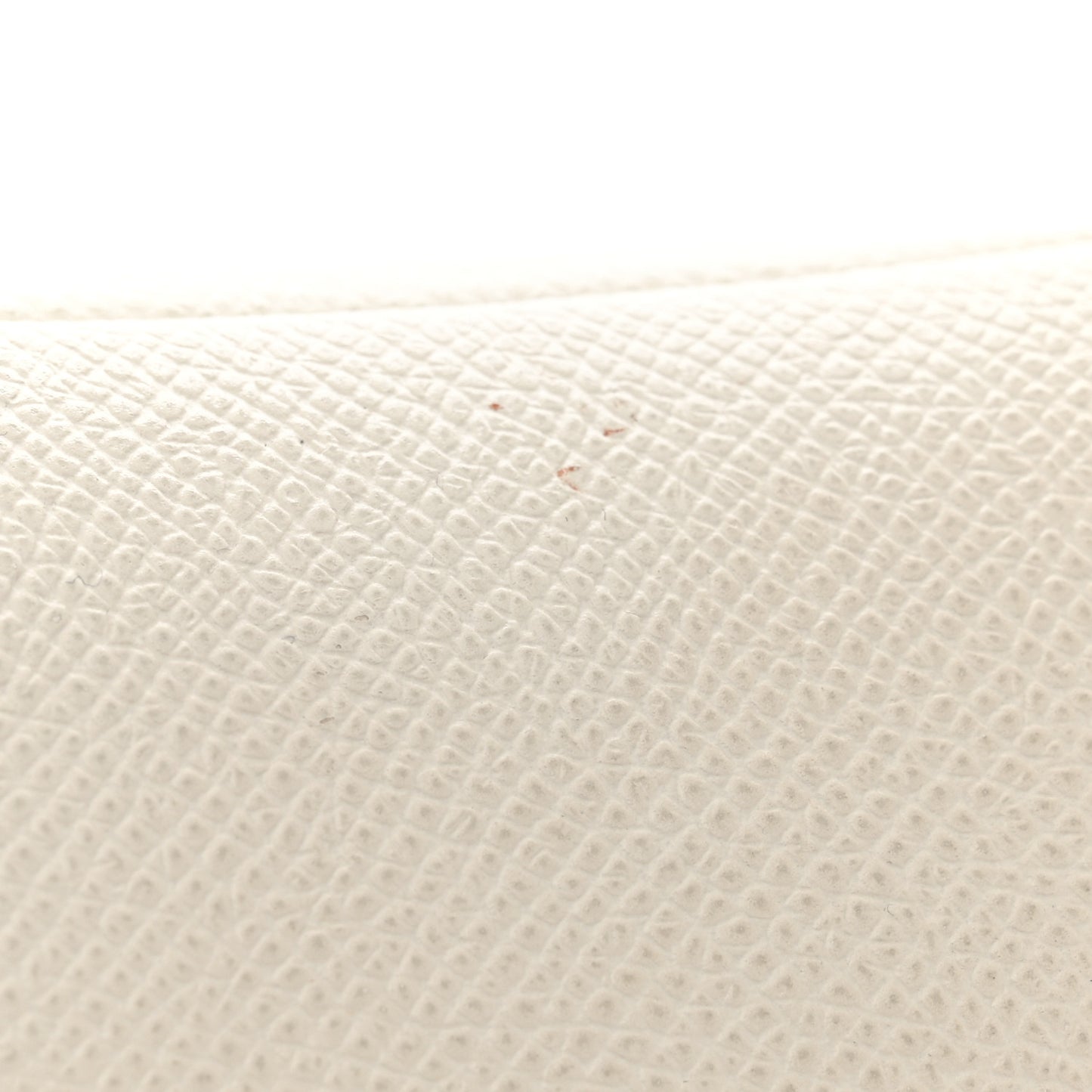 Grained Calfskin Saddle Bag White