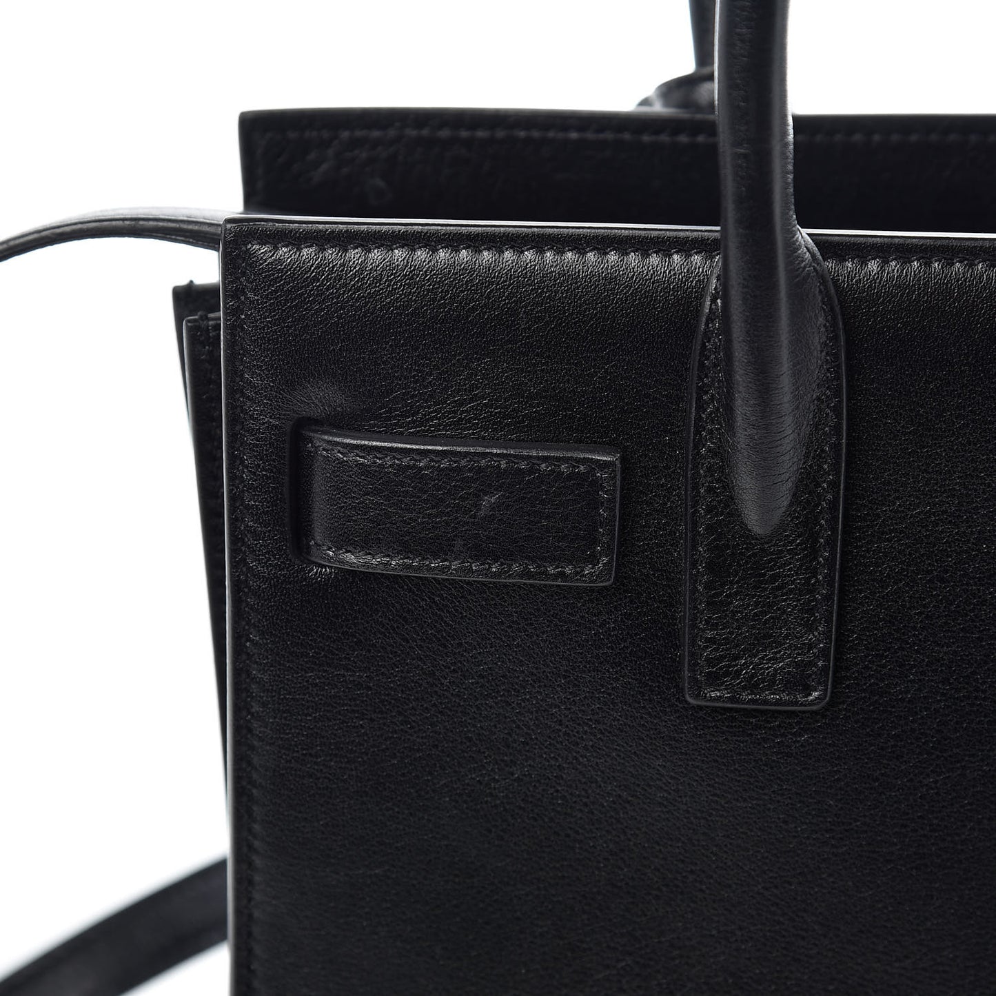 Calfskin Crystal Embellished Nano Sac de Jour Black