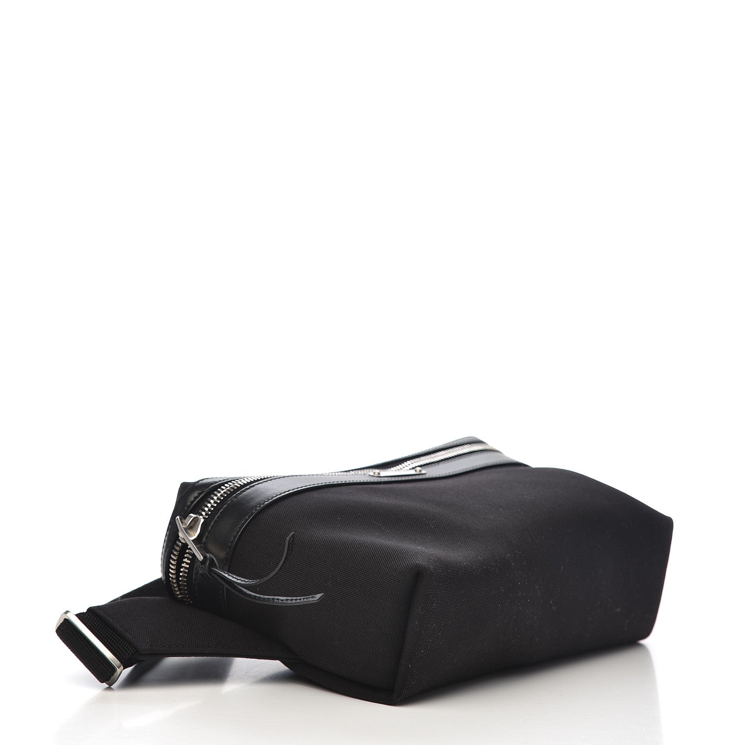 Saint Laurent Canvas Calfskin City Belt Bag Black 4 of 9