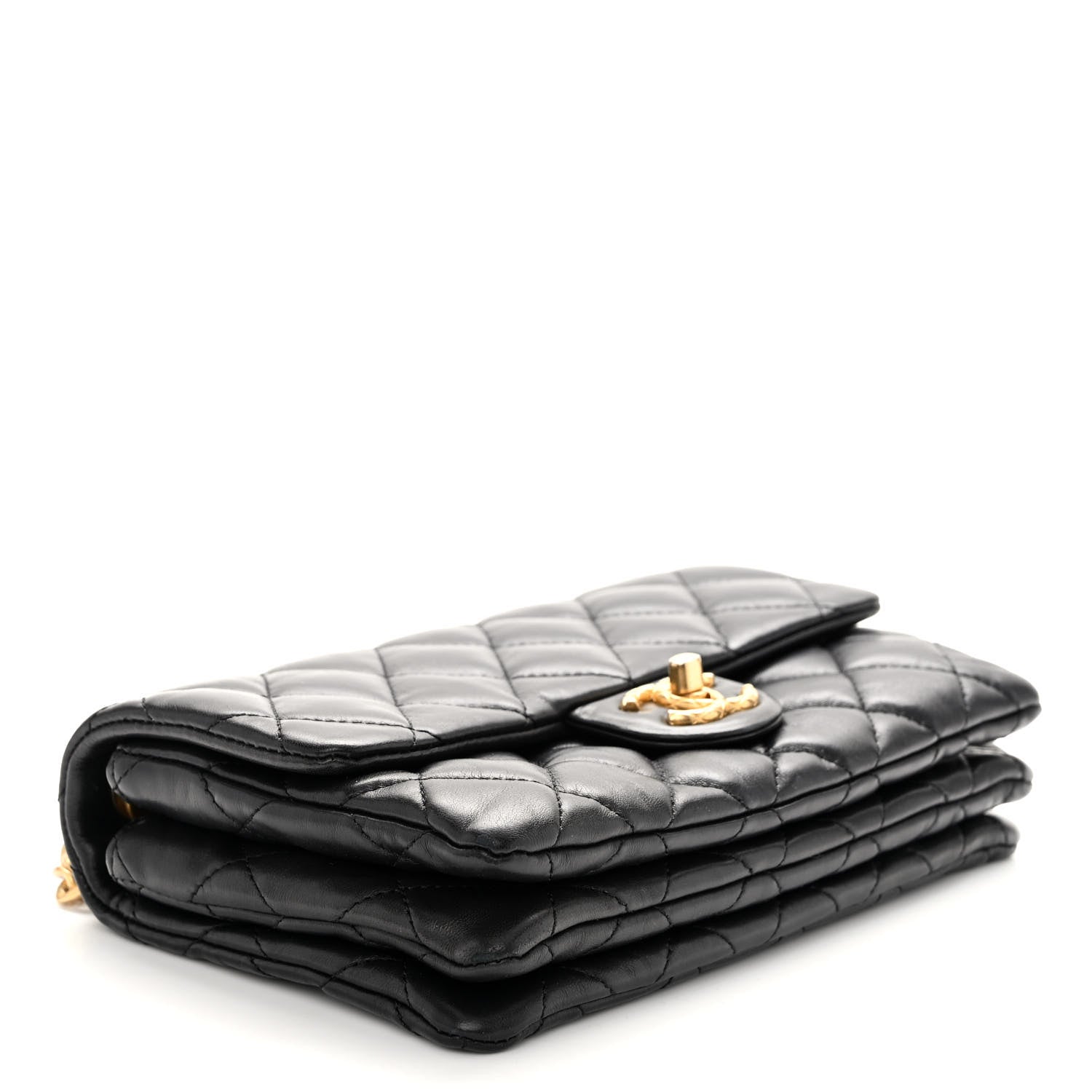 Chanel Lambskin Quilted Small Pillow Crush Flap Black 4 of 10
