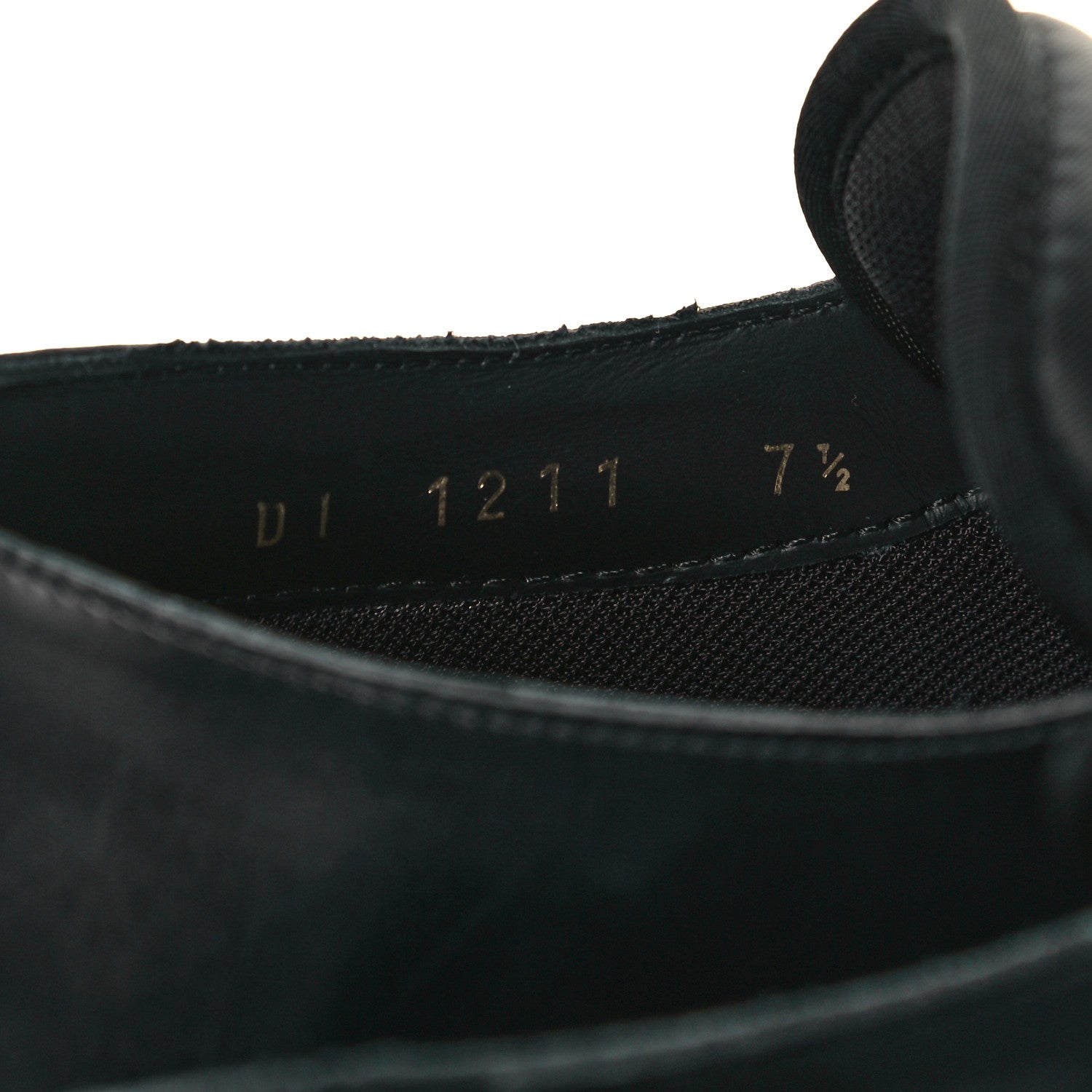 Louis Vuitton Calfskin Mens Derby LV Harness Shoes 7.5 Black 8 of 10