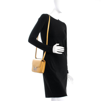 Hermes Tadelakt Lizard Constance 18 Paille Ficelle 2 of 8
