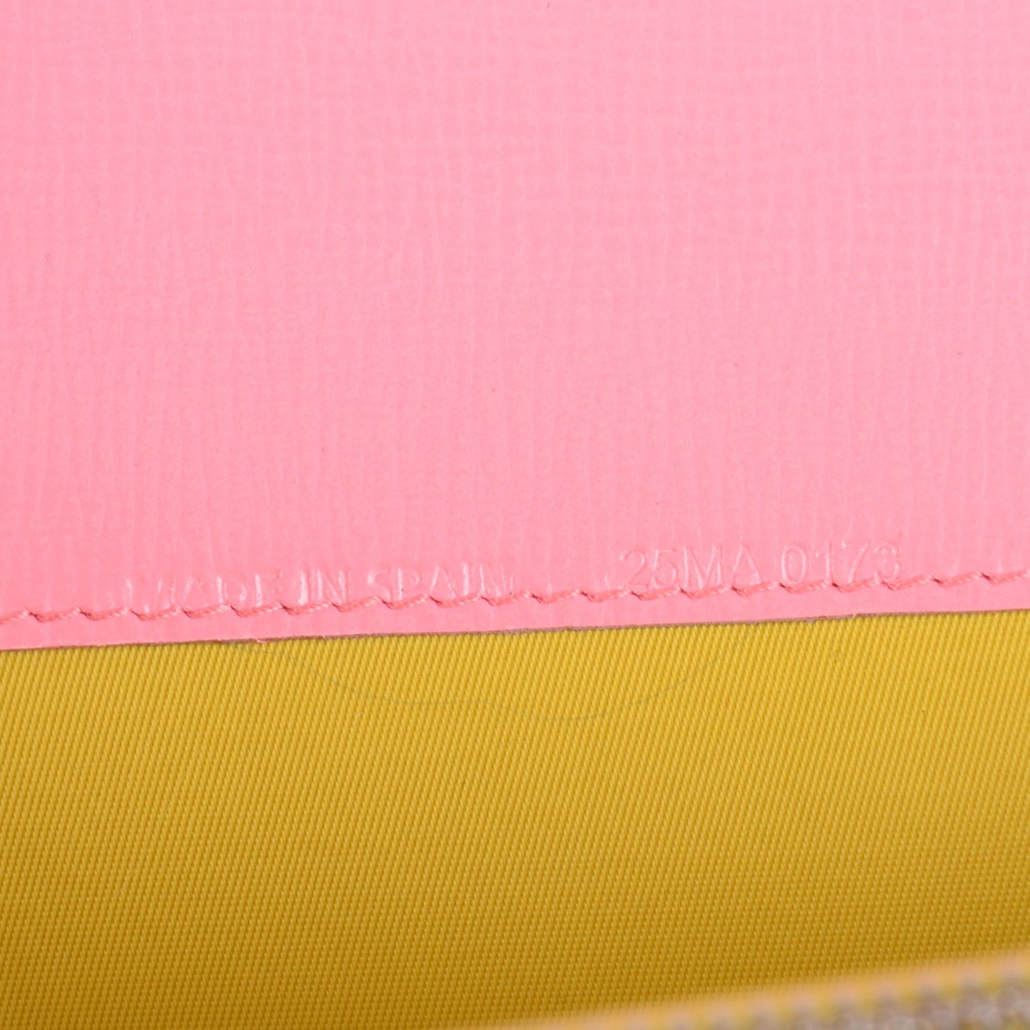 Grained Calfskin Colorblock Eclipse Wallet