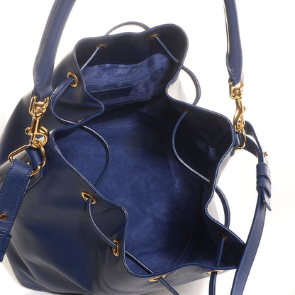 Saint Laurent Calfskin Large Emmanuelle Bucket Bag New Marine 5 of 7