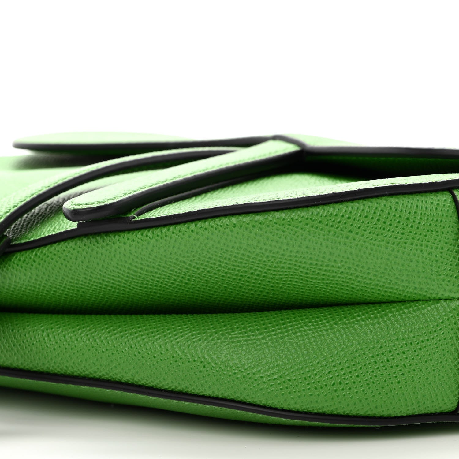 Christian Dior Grained Calfskin Saddle Bag Green 10 of 10