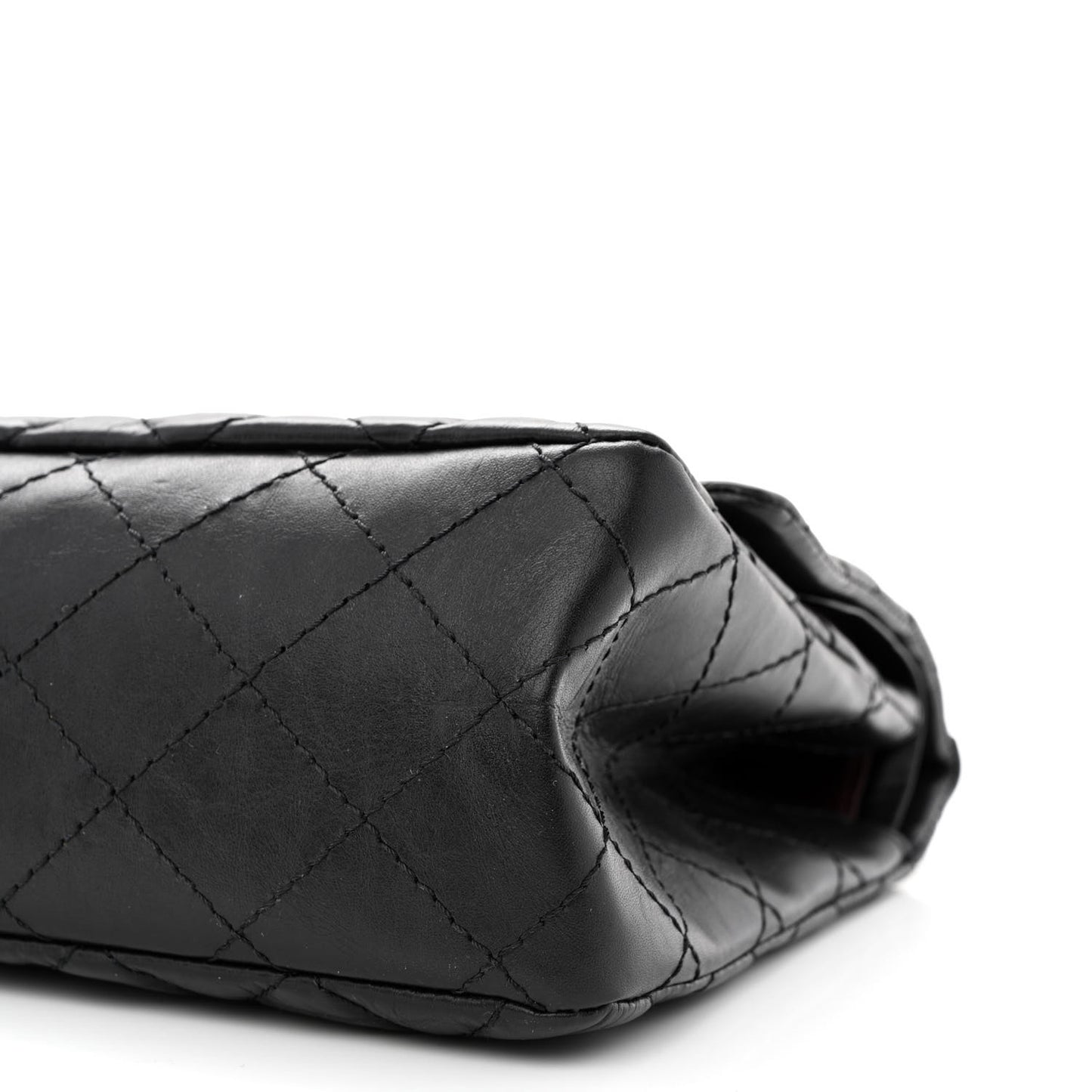 Aged Calfskin Quilted 2.55 Reissue 226 Flap Black