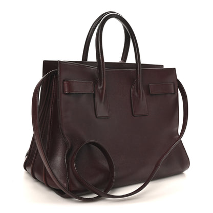 Saint Laurent Calfskin Small Sac De Jour Amarena 3 of 9