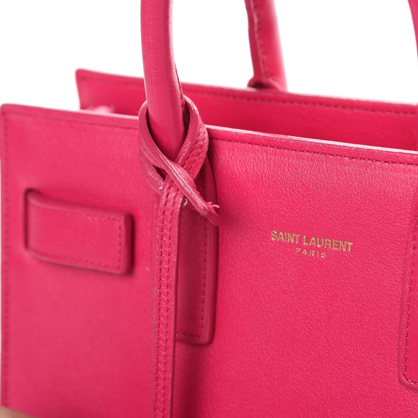 Calfskin Nano Sac De Jour Bubblegum