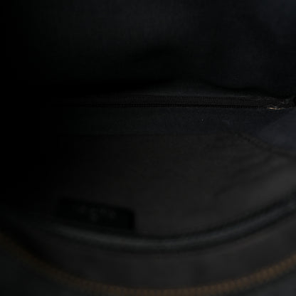 Gucci GG Supreme Monogram Web Medium Flat Messenger Bag Black Grey 5 of 10