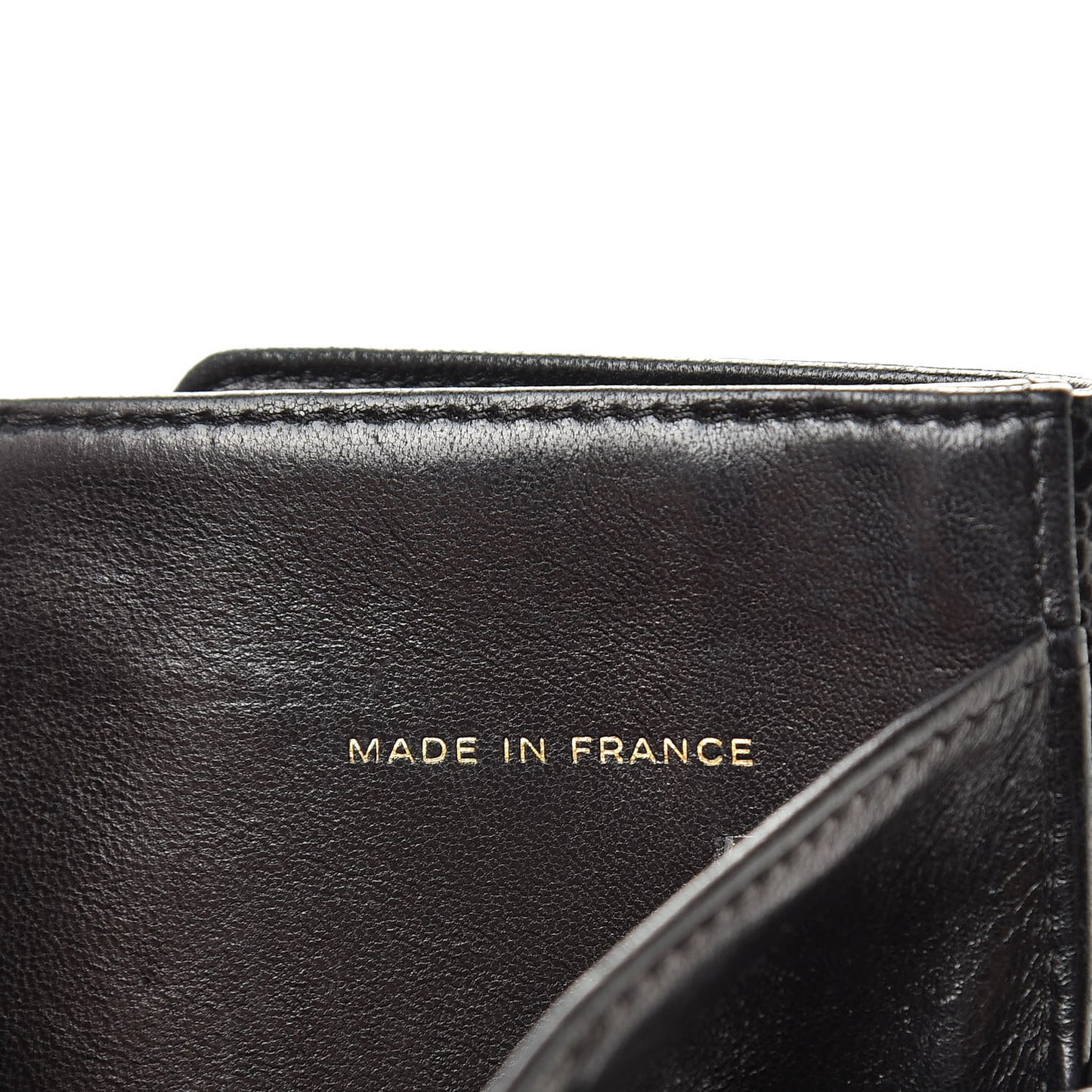 Caviar Timeless CC Compact Flap Wallet Black