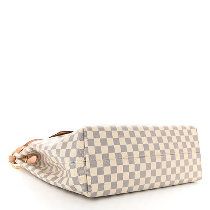 Louis Vuitton Damier Azur Graceful MM Rose Ballerine 4 of 10