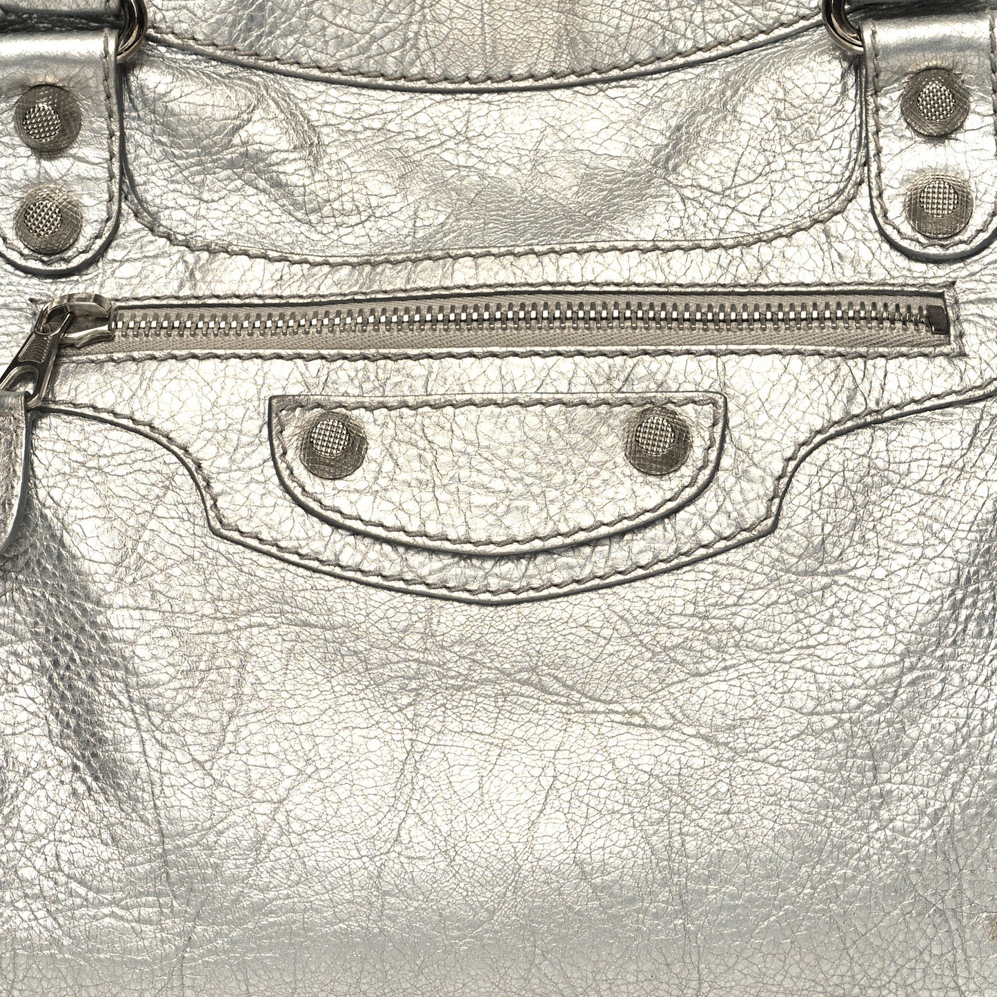Metallic Agneau Giant 12 Silver Hardware City Gris Aluminum