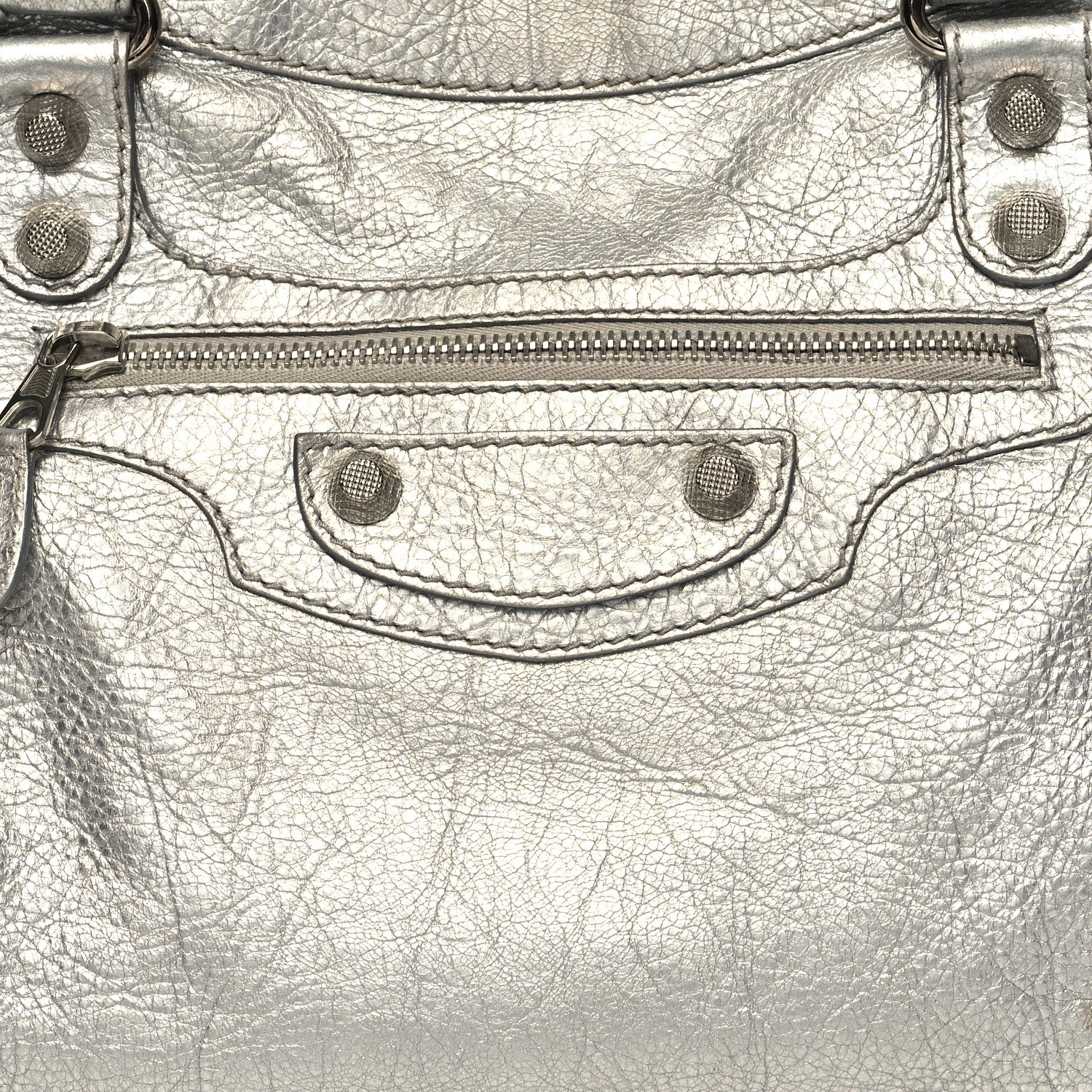Balenciaga Metallic Agneau Giant 12 Silver Hardware City Gris Aluminum 9 of 14