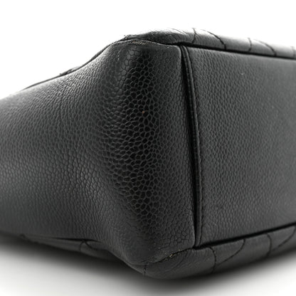 Chanel Caviar Quilted Petit Shopping Tote PST Black 10 of 14