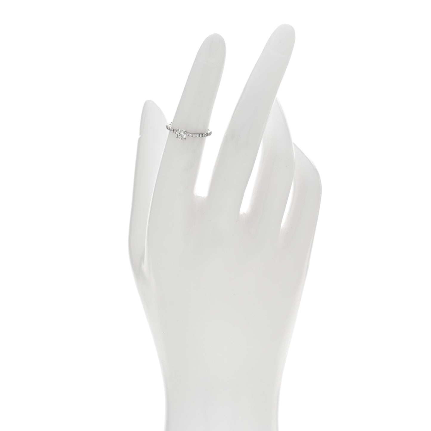 Platinum Diamond .30ct Etincelle De Cartier Solitaire Engagement Ring 48 4.5