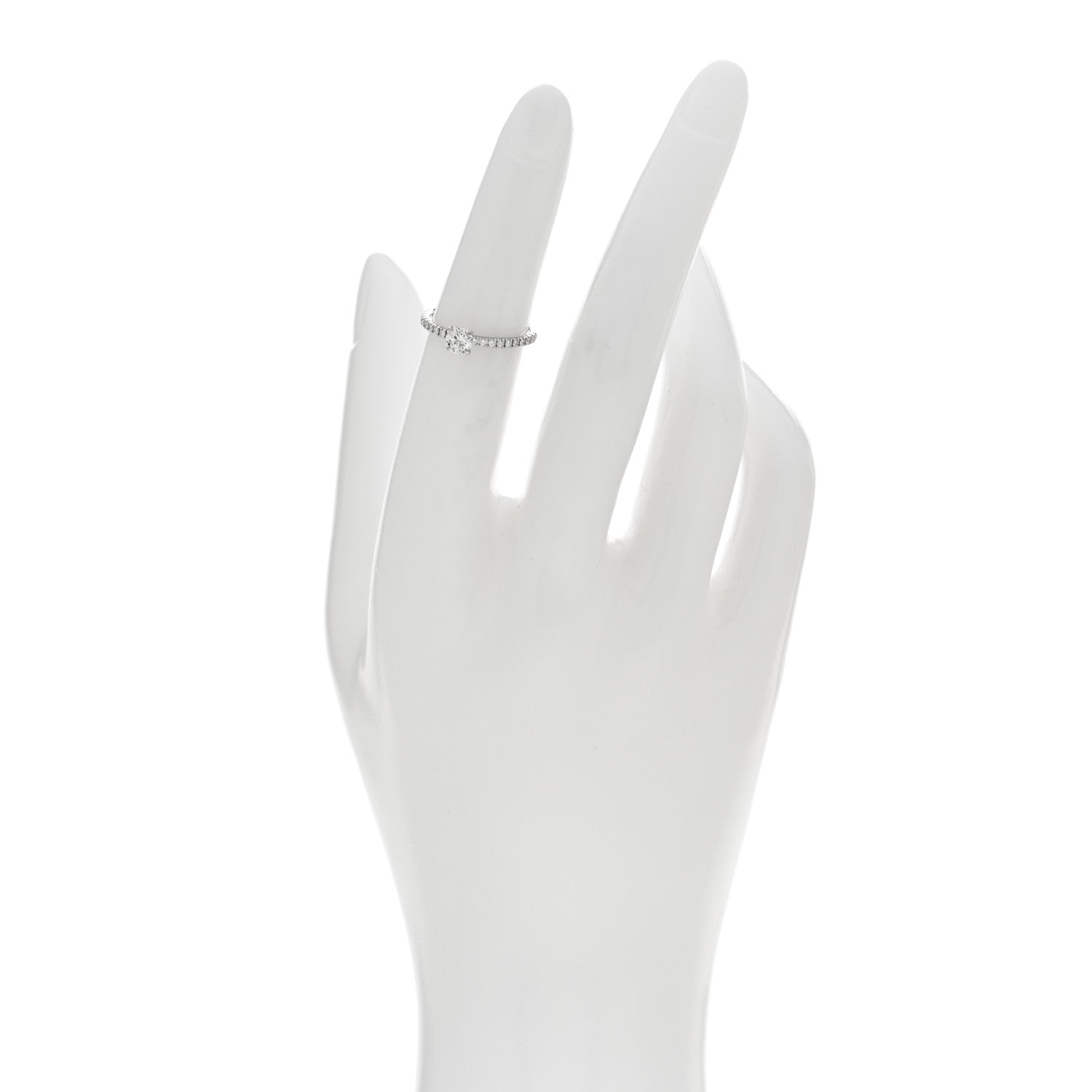 Cartier Platinum Diamond .30ct Etincelle De Cartier Solitaire Engagement Ring 48 4.5 2 of 5