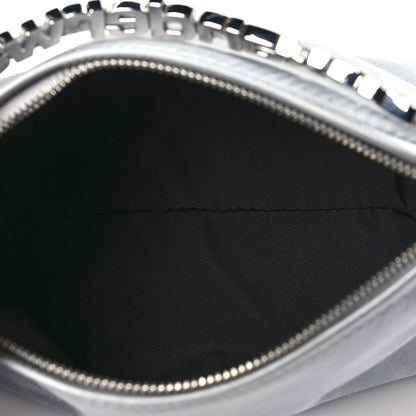 Alexander Wang Satin Crystal Logo Micro Marquess Bag Alloy 5 of 10