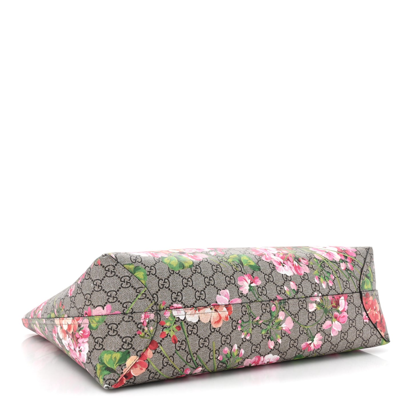GG Supreme Monogram Blooms Small Reversible Tote Beige Multicolor Dry Rose