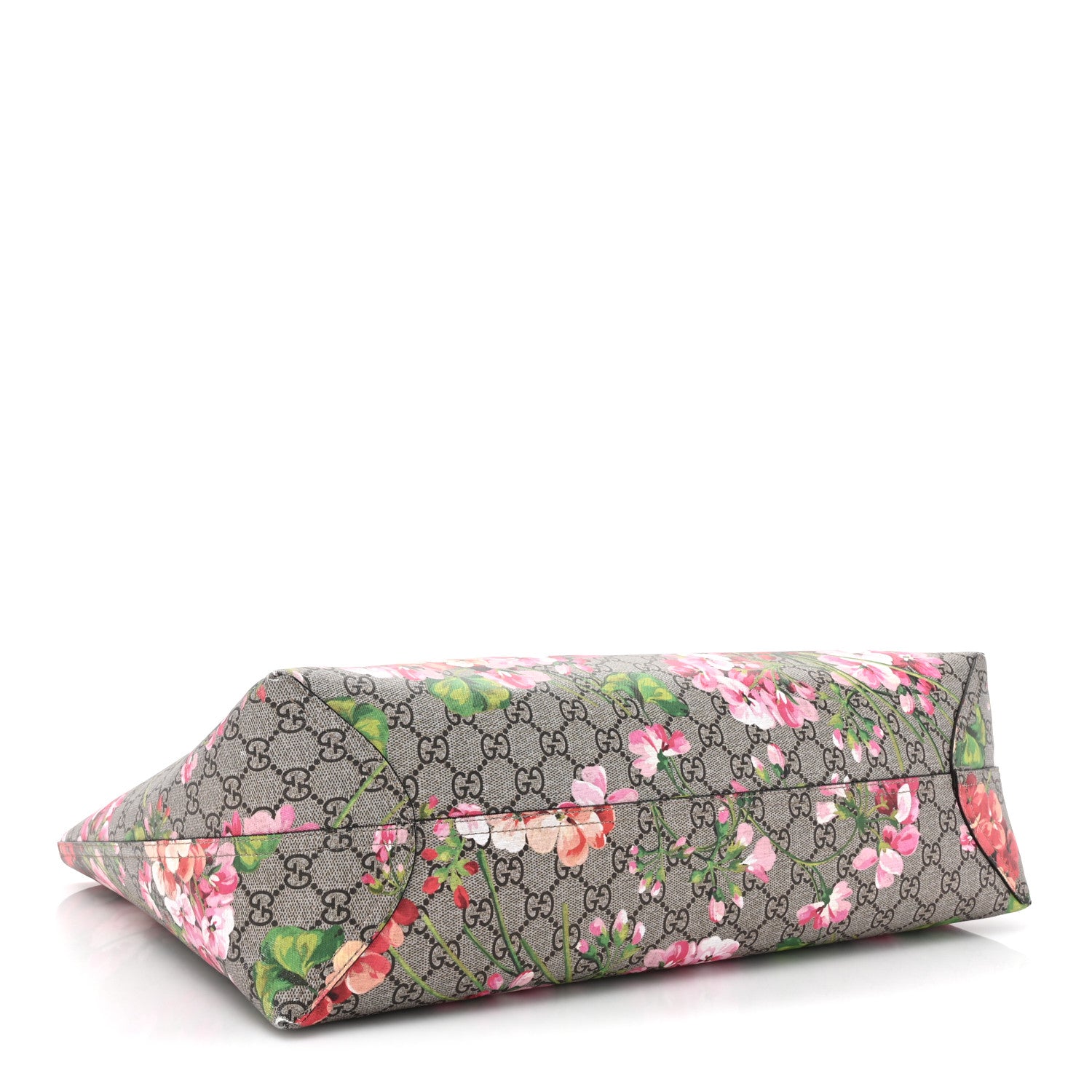 Gucci GG Supreme Monogram Blooms Small Reversible Tote Beige Multicolor Dry Rose 6 of 29