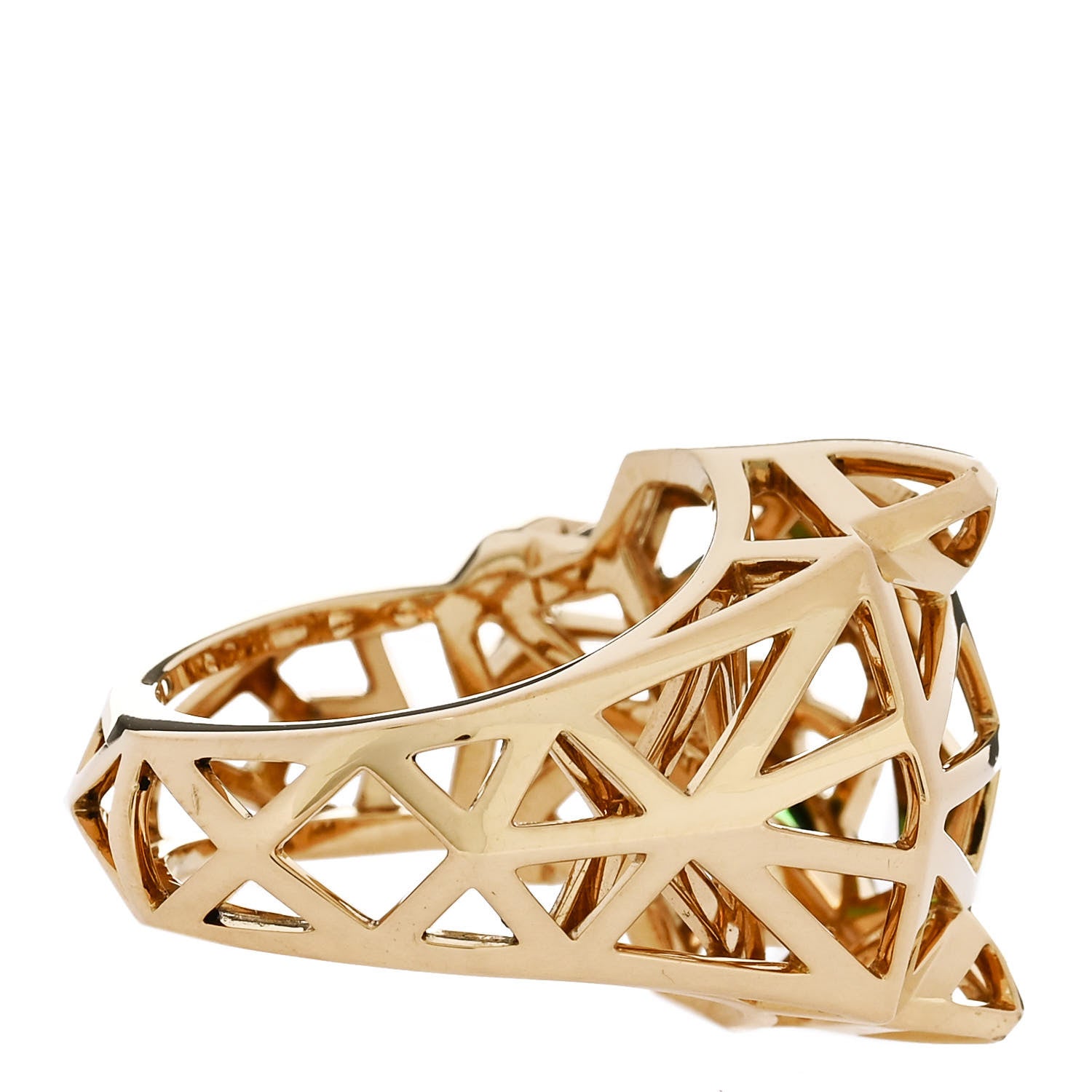 Cartier 18K Yellow Gold Tsavorite Onyx Panthere De Cartier Ring 59 8.75 4 of 8