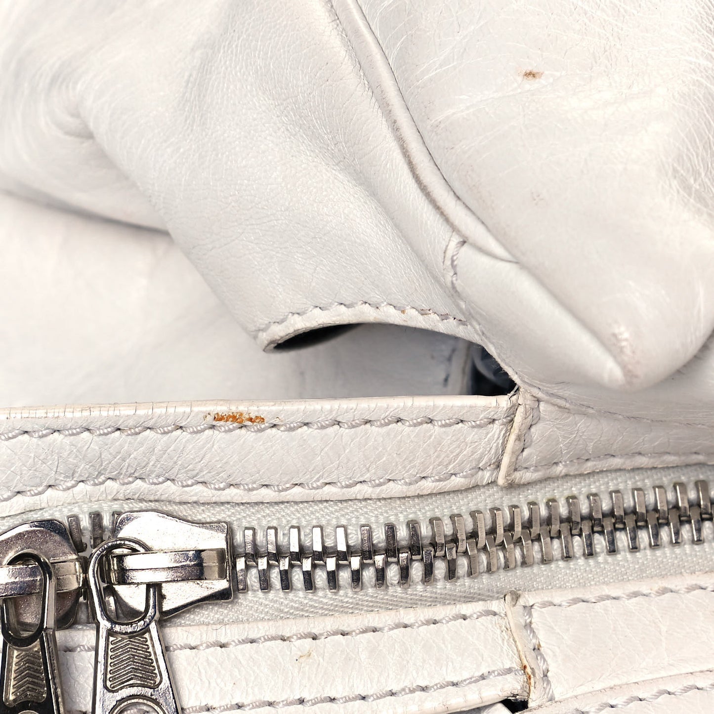 Agneau Giant Brogues Hardware Mid Day White