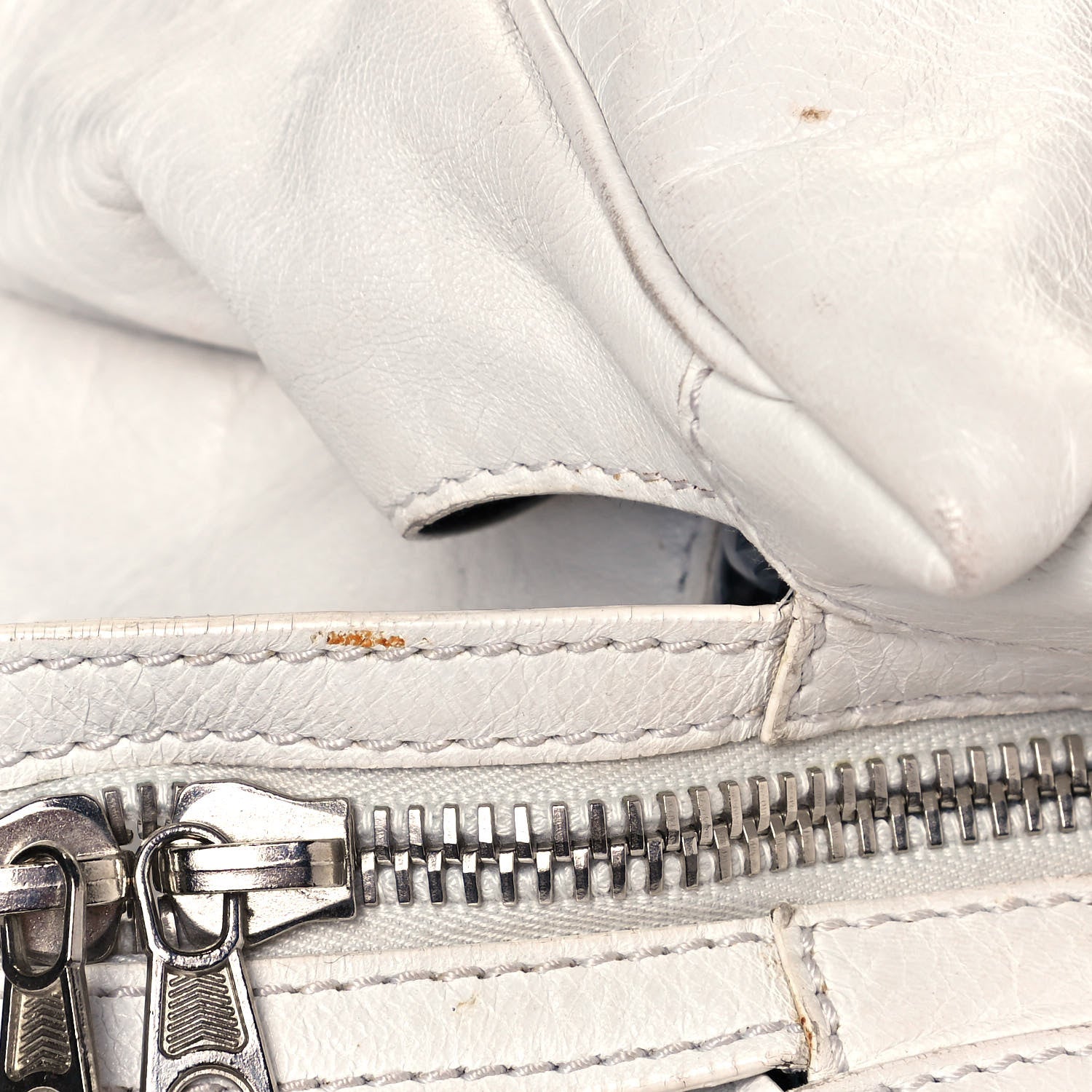 Balenciaga Agneau Giant Brogues Hardware Mid Day White 13 of 29