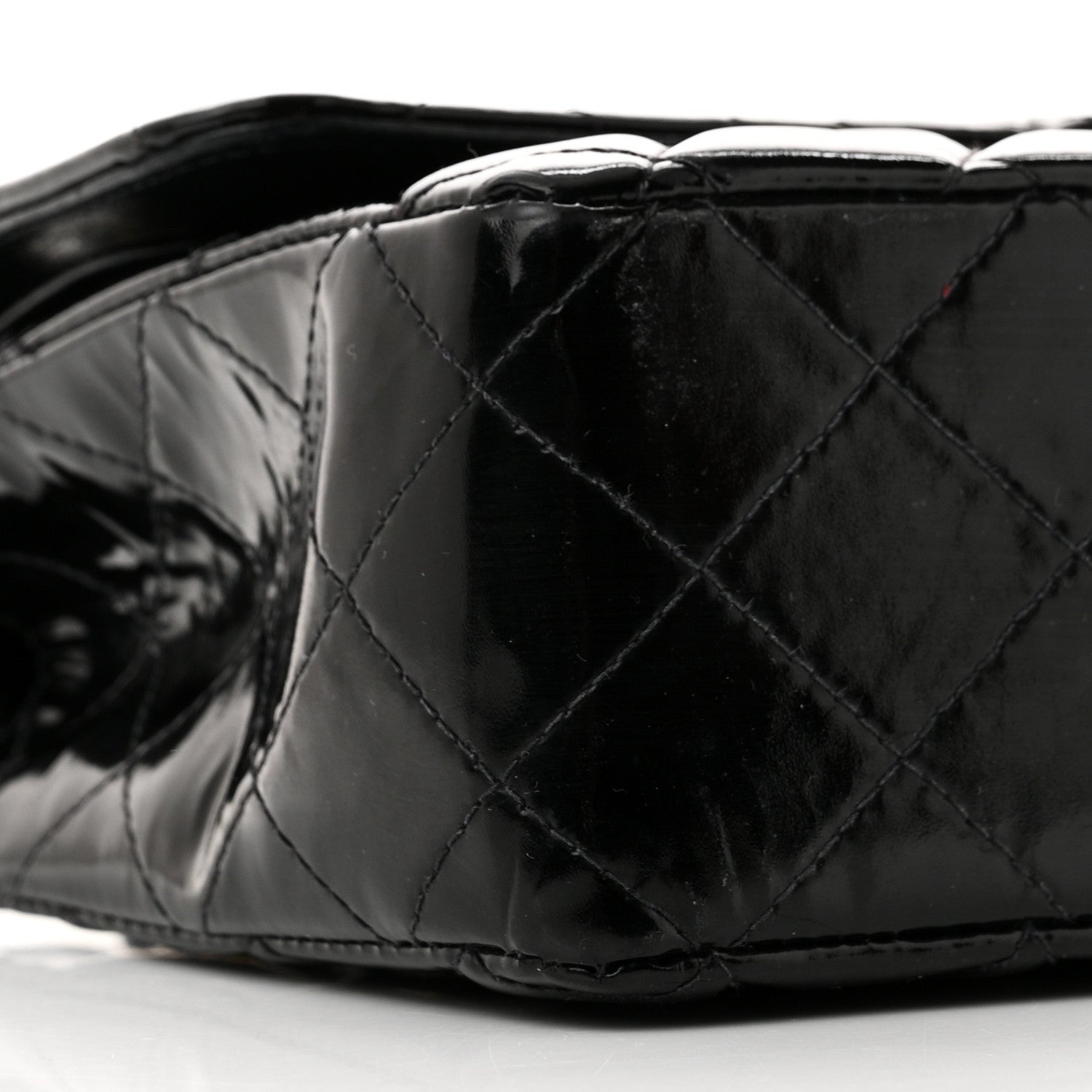 Chanel Patent Quilted Medium Double Flap Black 9 of 11