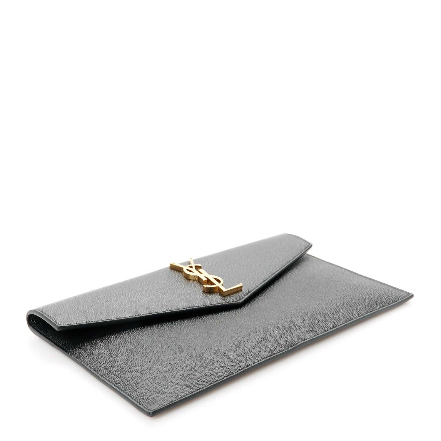 Saint Laurent Grain De Poudre Uptown Pouch Black 4 of 8