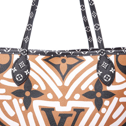 Louis Vuitton Monogram Giant Crafty Neverfull MM Creme Caramel 9 of 9