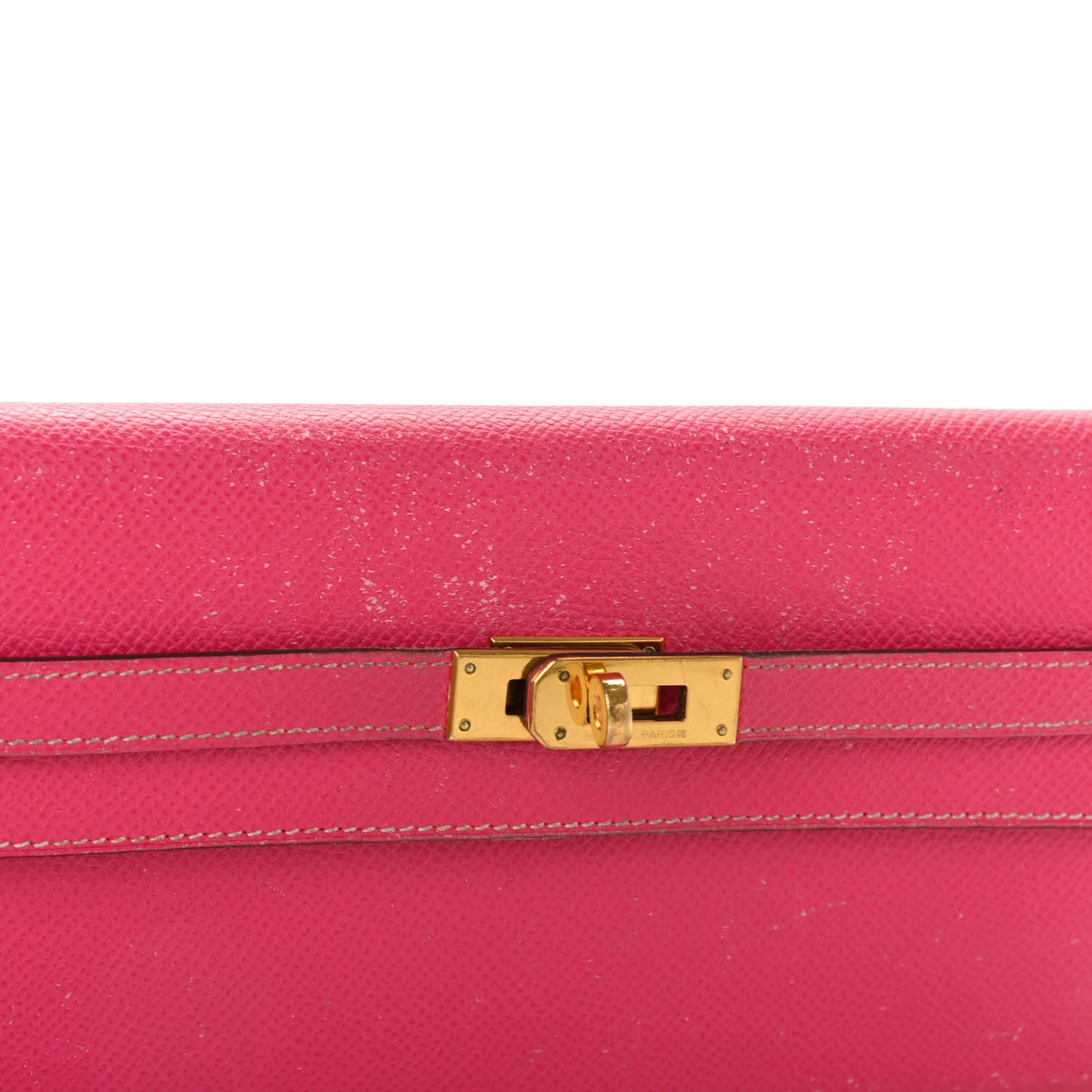 Epsom Kelly Longue Wallet Rose Tyrien