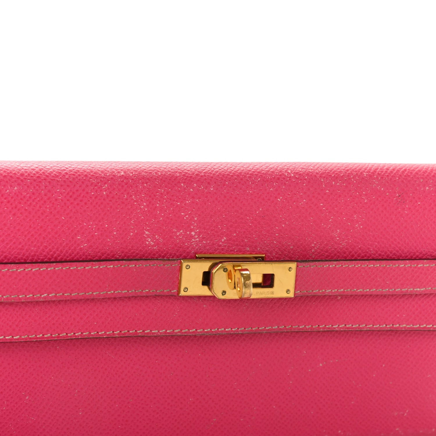 Hermes Epsom Kelly Longue Wallet Rose Tyrien 18 of 21