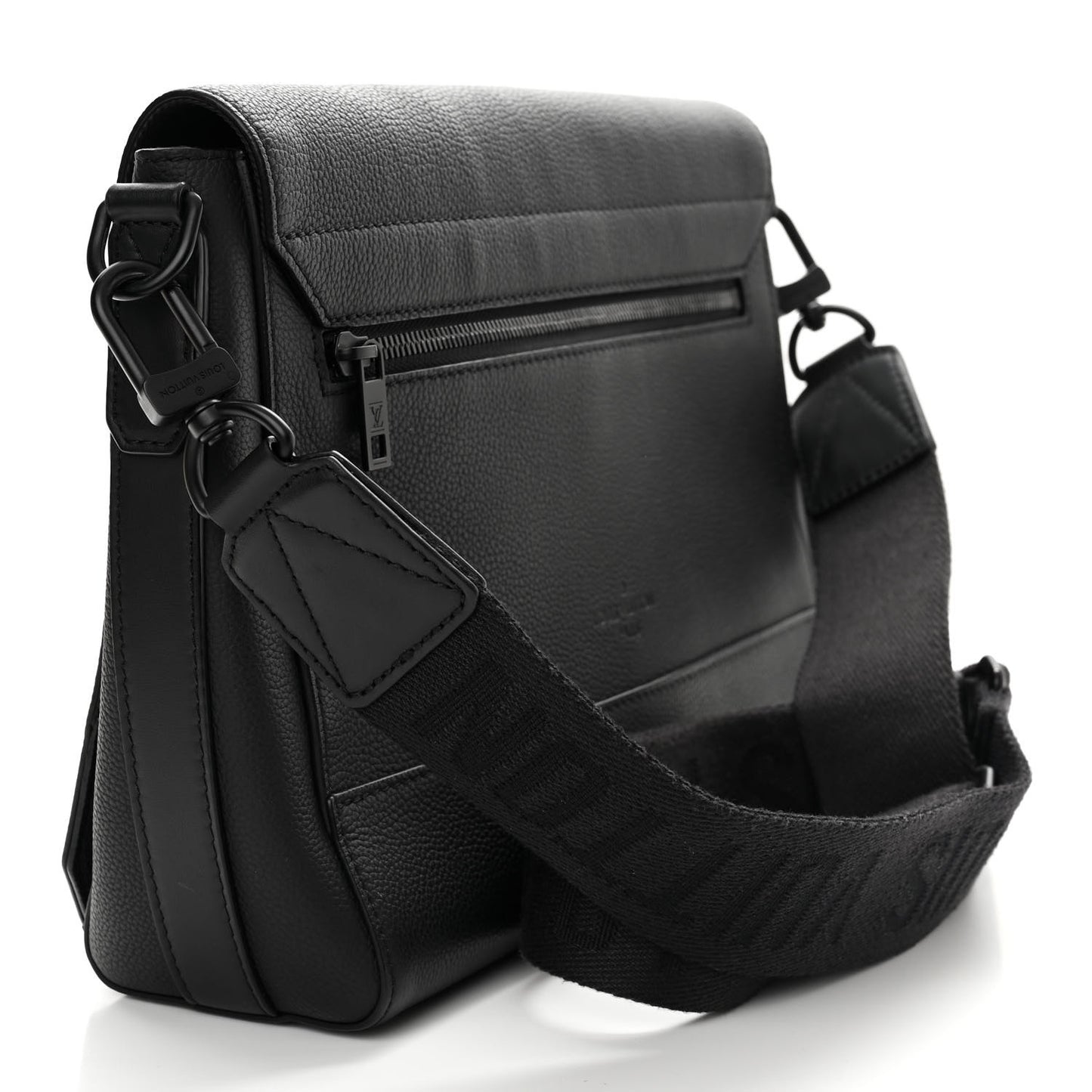 Calfskin Aerogram Takeoff Messenger Black