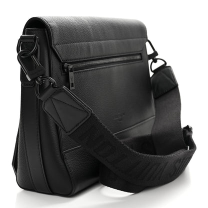 Louis Vuitton Calfskin Aerogram Takeoff Messenger Black 3 of 10
